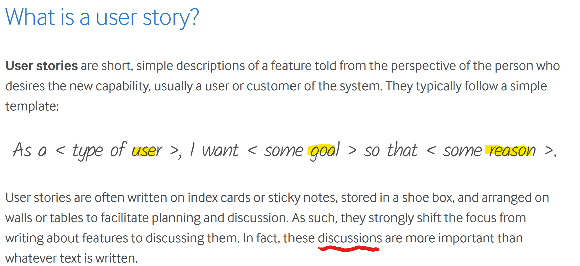 User Stories